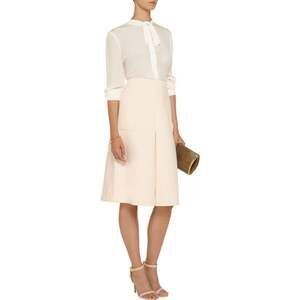 Jill Stuart Jeannine cotton-blend ponte skirt, Light Pink SIZE 10 (E42)